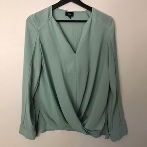 Light blue long sleeve top